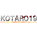 ＫＯＴＡＲＯ１９ (Cartao19)