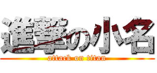 進撃の小名 (attack on titan)