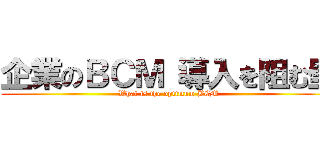 企業のＢＣＭ 導入を阻む壁 (What is the optimum BCM)