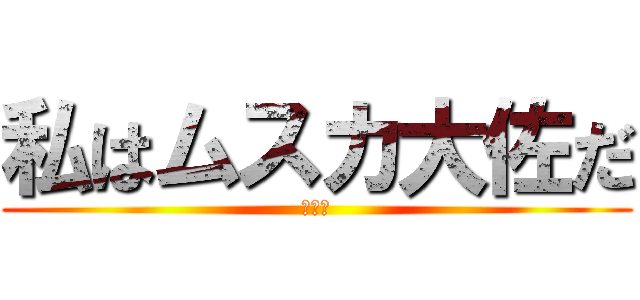 私はムスカ大佐だ (静かに)