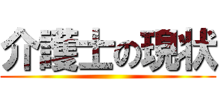 介護士の現状 ()