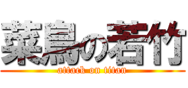 菜鳥の若竹 (attack on titan)