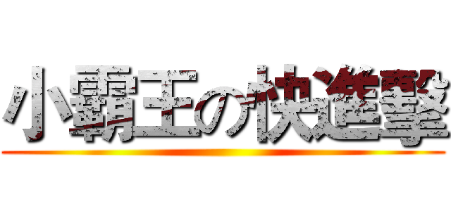 小霸王の快進擊 ()