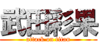 武田彩果 (attack on titan)