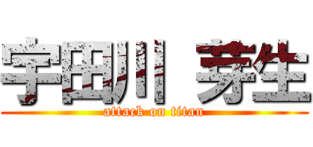 宇田川 芽生 (attack on titan)