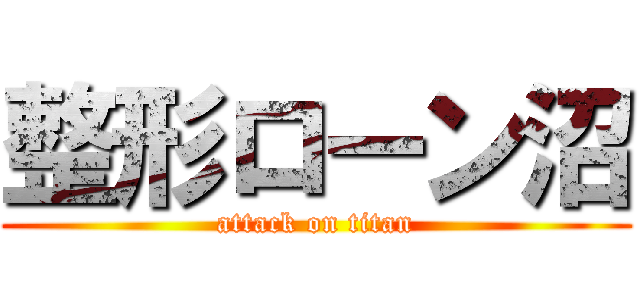 整形ローン沼 (attack on titan)