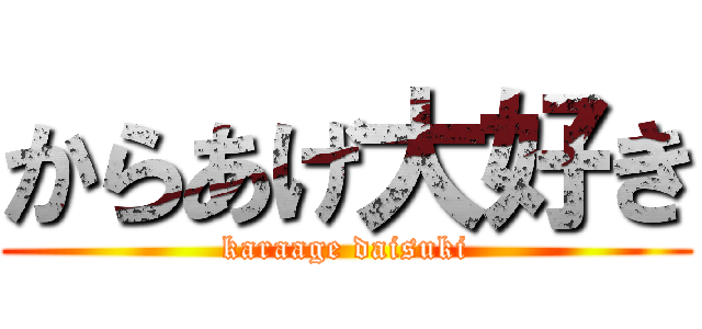 からあげ大好き (karaage daisuki)