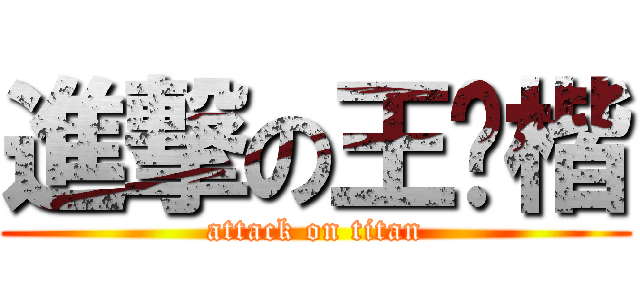 進撃の王钊楷 (attack on titan)