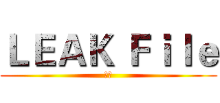 ＬＥＡＫ Ｆｉｌｅ (洩漏)