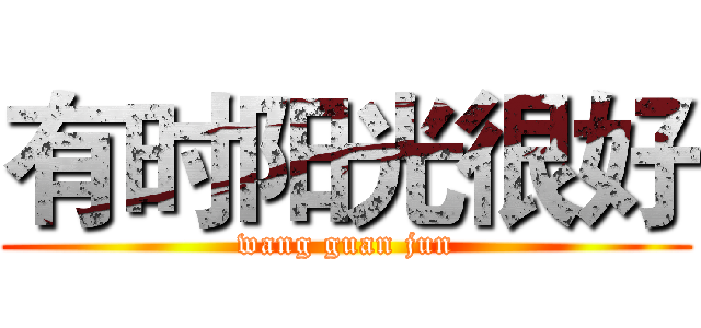 有时阳光很好 (wang guan jun)