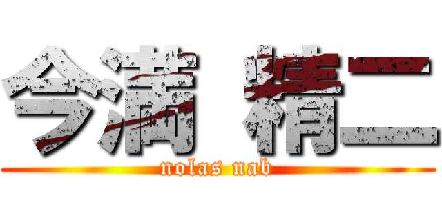 今満 精二 (nolas nab)