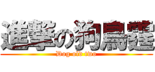進撃の狗鳥霆 (Dog old two)