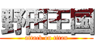 野田王国 (attack on titan)