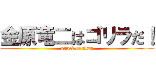 金原竜二はゴリラだ！ (attack on titan)