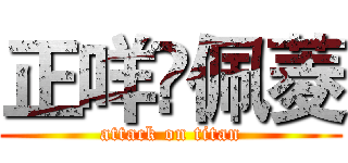 正咩❤佩菱 (attack on titan)