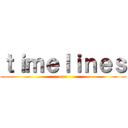 ｔｉｍｅｌｉｎｅｓ (ooc)