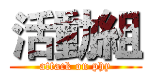 活動組 (attack on phy)