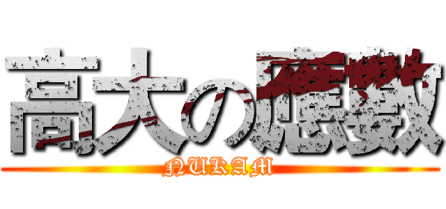 高大の應數 (NUKAM)