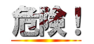 危険！ ()