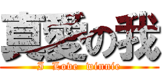 真愛の我 (I  Love  winnie)