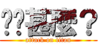 你說甚麼？ (attack on titan)