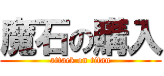 魔石の購入 (attack on titan)