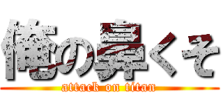 俺の鼻くそ (attack on titan)