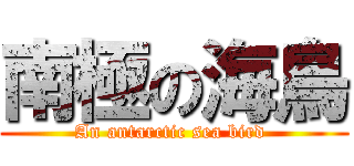 南極の海鳥 (An antarctic sea bird )