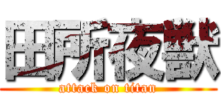 田所夜獣 (attack on titan)