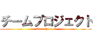 チームプロジェクト (Team Project)