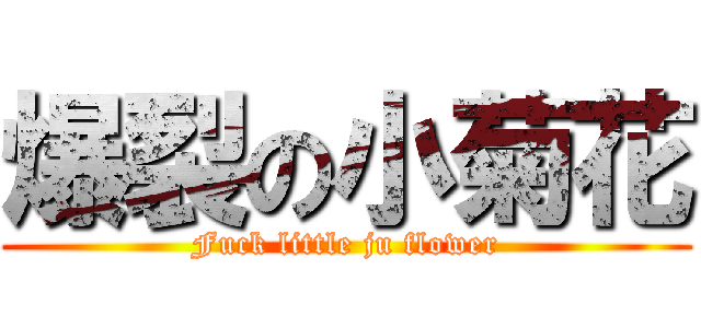 爆裂の小菊花 (Fuck little ju flower)