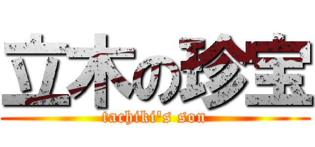 立木の珍宝 (tachiki's son)