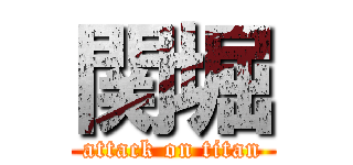 関堀 (attack on titan)