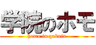 学院のホモ (homo in gakuin)