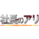 社長のアリ (ali for president)