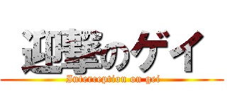  迎撃のゲイ  ( Interception on gei)