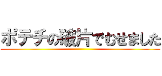 ポテチの破片でむせました ()