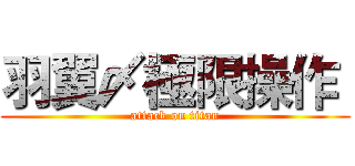 羽翼〆極限操作  (attack on titan)