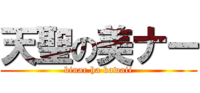 天聖の美ナー (binar ha kawaii)