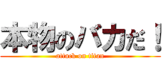 本物のバカだ！ (attack on titan)