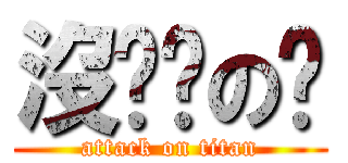 沒雞雞の婷 (attack on titan)