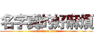 名字真的好麻煩 (attack on titan)