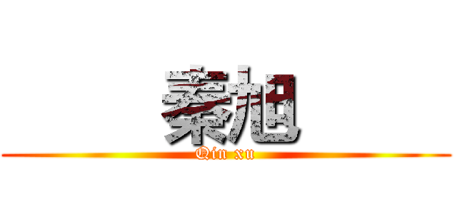         秦旭         (Qin xu)