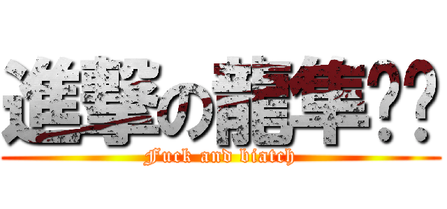 進撃の龍隼髒髒 (Fuck and biatch)
