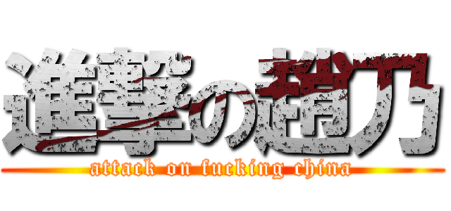 進撃の趙乃 (attack on fucking china)