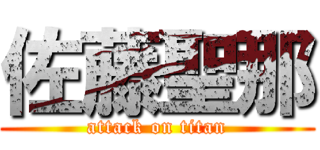 佐藤聖那 (attack on titan)