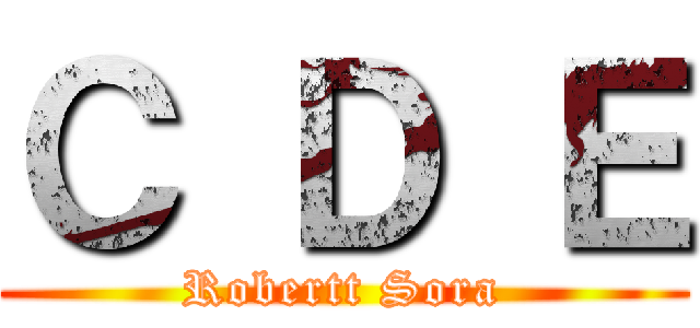 Ｃ Ｄ Ｅ (Robertt Sora)