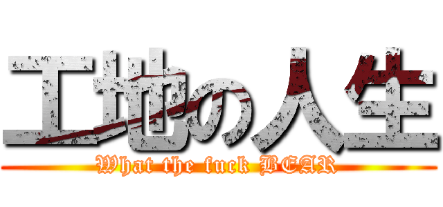工地の人生 (What the fuck BEAR)