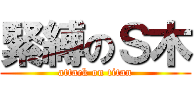 緊縛のＳ木 (attack on titan)