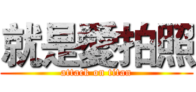 就是愛拍照 (attack on titan)